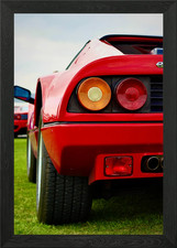 Ferrari 365 GT4 BB Tail Lights Framed Wall Art Poster Canvas Print Picture