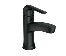Moen 84565BL Tilson One-Handle Bathroom Sink Faucet-Matte Black