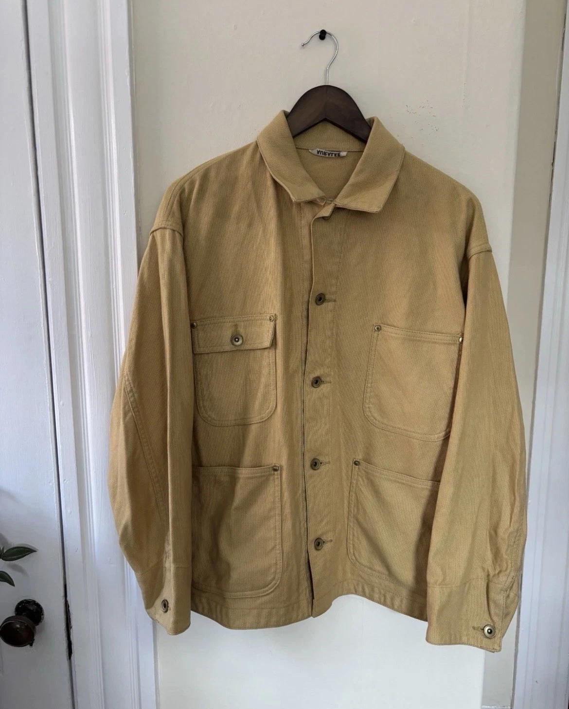Auralee Cotton Canvas Chore Jacket Made in Japan (Yellow) image 1