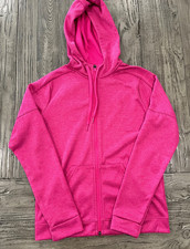 NWOT Adidas Women s Sweatshirt Pink Zip Up Hoodie Size Small