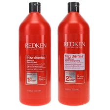 Redken Frizz Dismiss Shampoo and Conditioner, 33.8 oz COMBO PACK