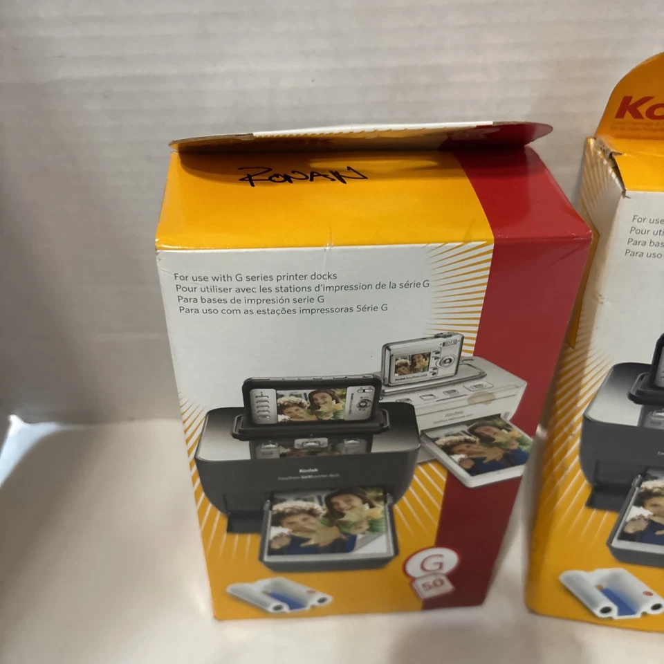 Lot 2 Kodak G Series Color Cartridge & 50 Photo Paper Refill Kit G600/G610 - Image 3 of 4