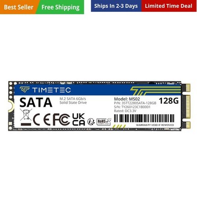 128GB SSD 3D NAND SATA III 6Gb/s M.2 2280 NGFF 64TBW Read Speed Up to 550MB/s...