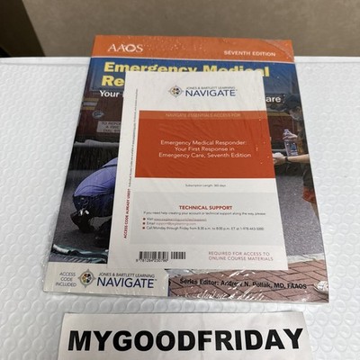 Emergency Medical Responder Workbook by AAOS Seventh Edition With Access Code