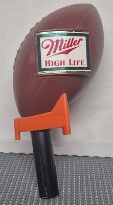 Vintage 7'' Miller High Life Football on a Tee Beer Tap Tapper Handle