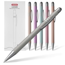 Gel Pens, 0.5mm Fine Point, Quick-Dry Black Ink, Retractable, Smooth Writing,...