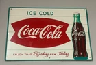 Rare vintage 1950's Coca Cola Coke sign very good condition