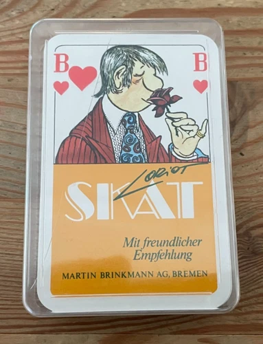 GAME Loriot Skat Stanwell Advertising (32 Cards + 1 Deck Card) M BRINKMANN BREMEN