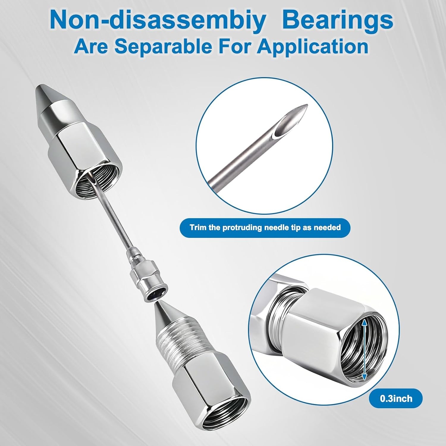 5PCS Grease Gun Needle Accessory Set, Includes Dispenser,... 