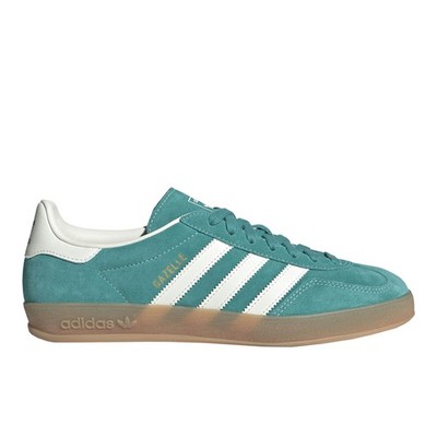 adidas Gazelle Indoor Lace Up  Mens Green Sneakers Casual Shoes JQ8391