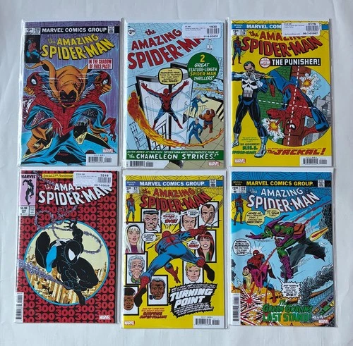 Amazing Spider-Man Facsimile Lot #1, 121, 122, 129, 238, 300 | BRAND NEW NM/NM+