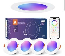 Dusktec Recessed LED Downlights Alexa,RGB Colour Spotlights 2700K-6000K,7W