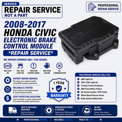 Honda CIVIC 2008-2017 VSA ABS Brake Control Module *REPAIR SERVICE*