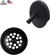 Westbrass D92-62 3-1/8" Trip Lever Bathtub and Shower Drain Kit with 2-Hole Over