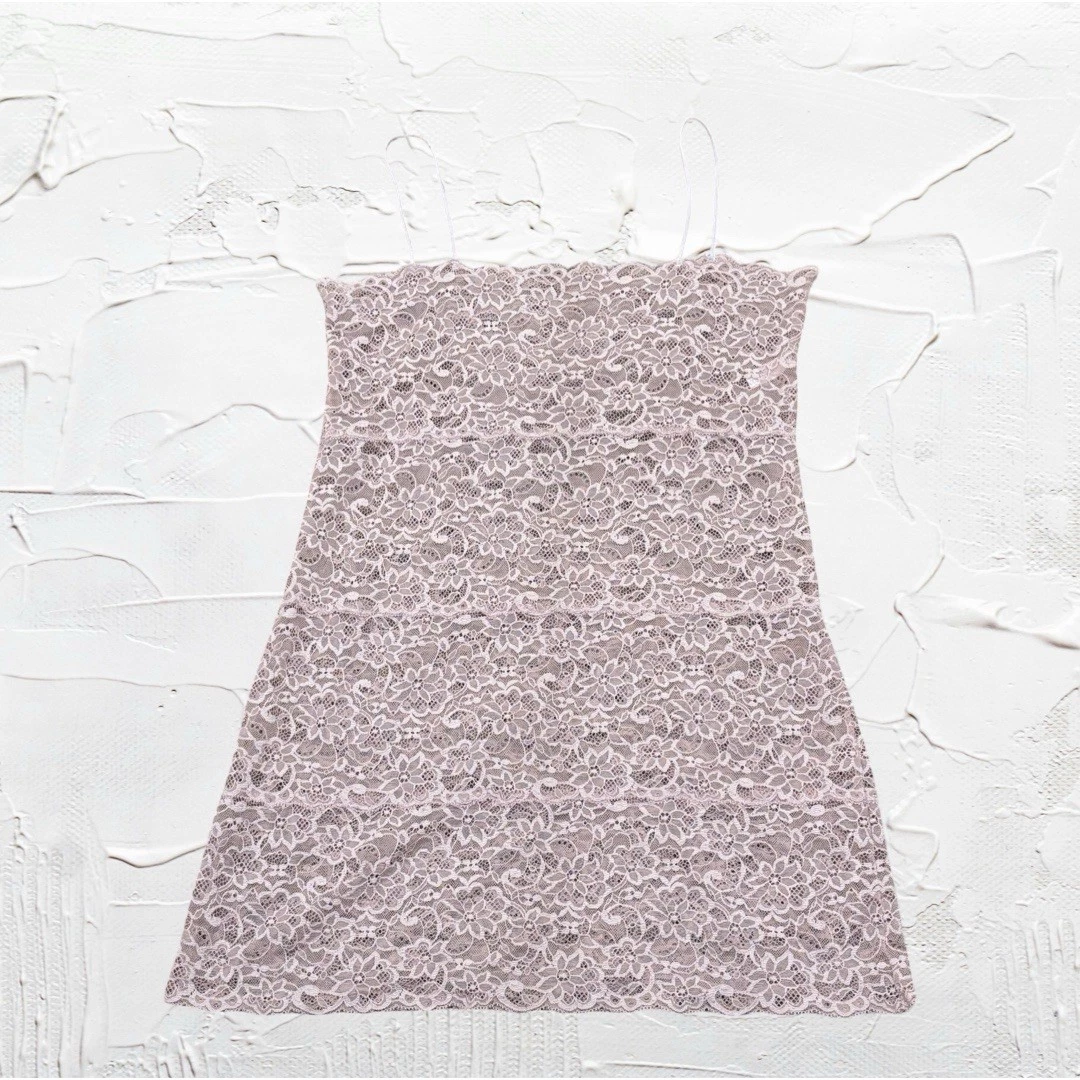 UNDERCOVER Abito Slip Vintage Y2k Victoria’s Secret Coquette Fairycore Rosa Pizzo Medium