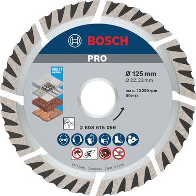 Bosch Diamanttrennscheibe 8 Stück 125x22,23 mm für Beton und Mauerwerk