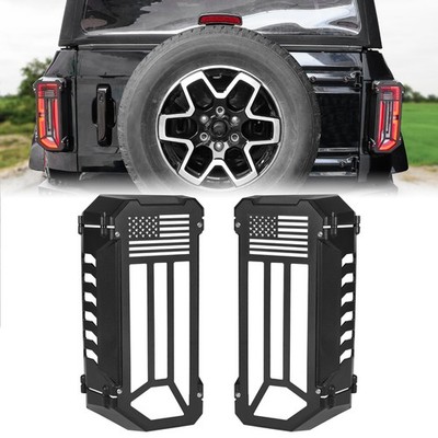 for Ford Bronco 2021-2025 Aluminum Rear Tail Light Guards Cover Accessories