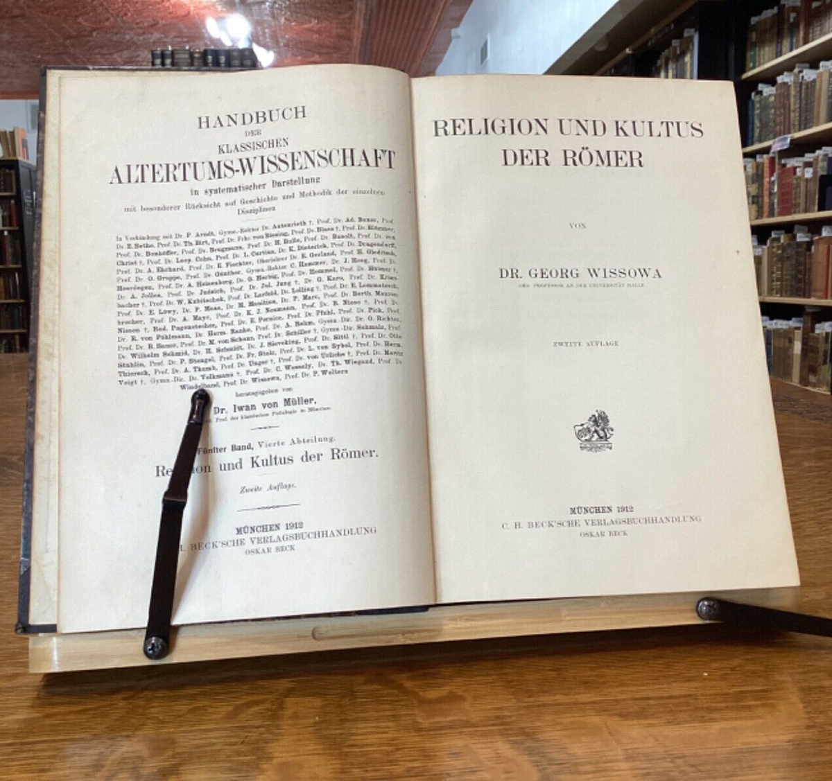 1912 Religion und Kultus Der Romer Dr. Georg Wissowa Felix Jacoby