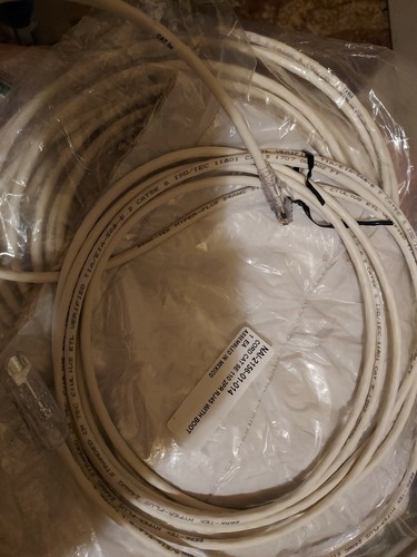 New Berk-Tek Hyper-Plus Cat 5E Patch Cables, RJ45 to 110, 14' White Sealed - Picture 8 of 10