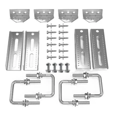 4 Pack 8" Galvanized Swivel Top Bunk Bracket Support Kit For Boat Trailer 3x3