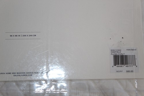 Ralph Lauren Oakfield Full/Queen Coverlet Set $870 True Parchment - Picture 9 of 17