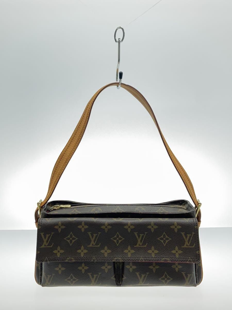 LOUIS VUITTON Shoulder Bag Vivasite MM Monogram Canvas Brown LOUIS VUITTON Shoulder Bag Vivasite MM Monogram Canvas Brown