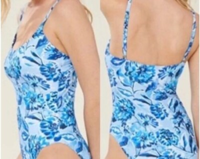 ANDIE Swimsuit The BAIA One Piece Smooth BLUR FLORAL Size LARGE Style #AO205 NWT