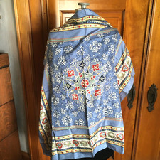 Vintage 34in Scarf Hand Rolled Hem Square Accessory Hip Wrap Hair Tie Versatile