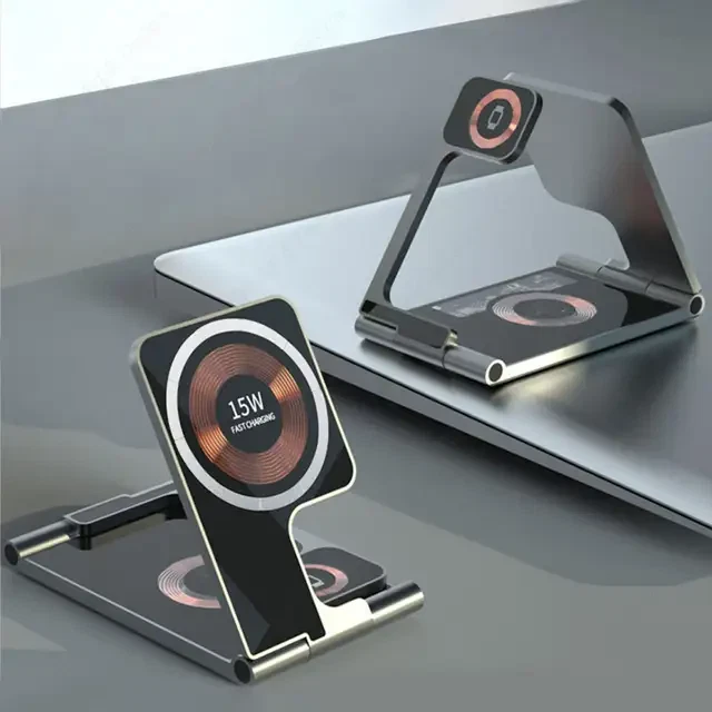 4in 1 Wireless Fast Charging Station For Apple iWatch iPhone 15 Pro/15 14 13 12 - Image 4 of 4