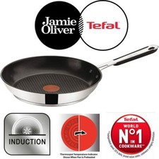 Image of Jamie Oliver by Tefal Stainless Handle Frypan Induction Non-Stick 20/24/26/28cm