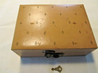 VINTAGE PRESTO JEWELRY BOX - LOCKING WITH ORIGINAL KEY — photo 1