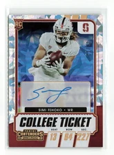 SIMI FEHOKO #253 /23 RC 2021 PANINI CONTENDERS DRAFT CRACKED ICE AUTO