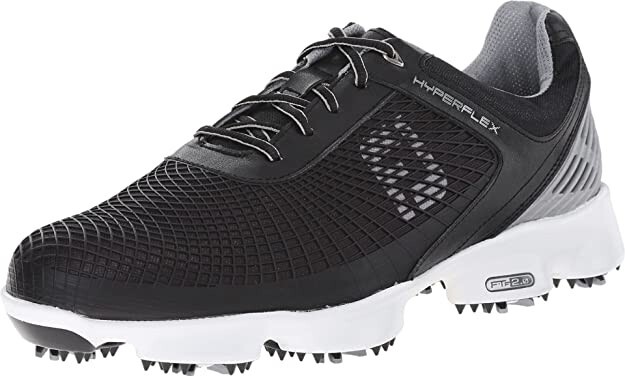 NEW FootJoy [9] WIDE Men's FJ Hyperflex Spikes Golf Shoes-Black