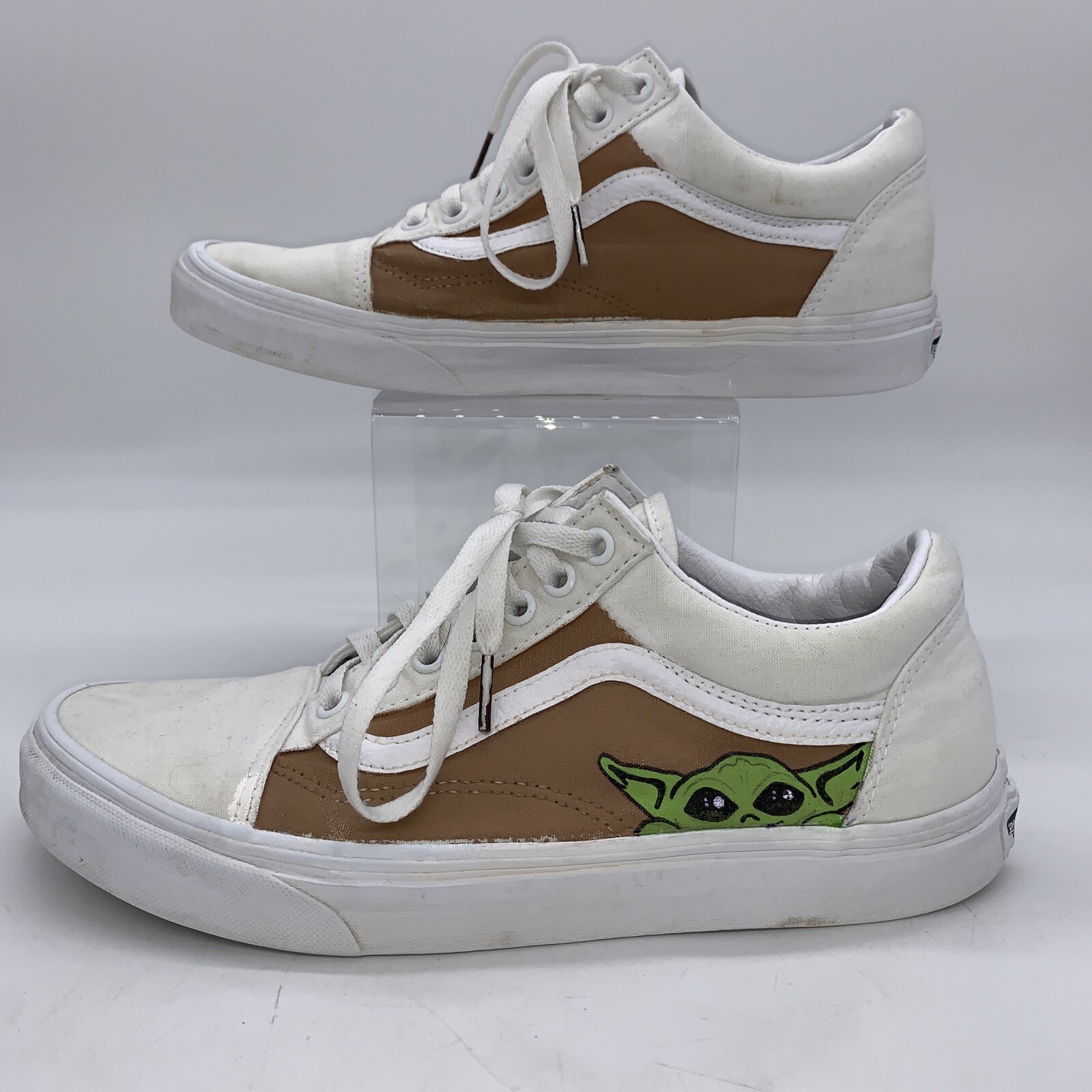 Custom Grogu The Child Baby Yoda Vans Low Top Shoes M… Gem