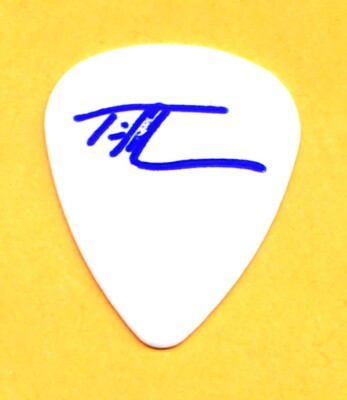 Tim Mcgraw Signatur Weiß/Blau Tour Gitarre Pick