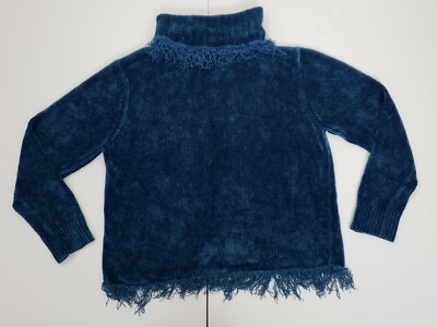 United States Sweaters Women Teal Turtleneck Pullover Sweater Sz Small  RN#90999