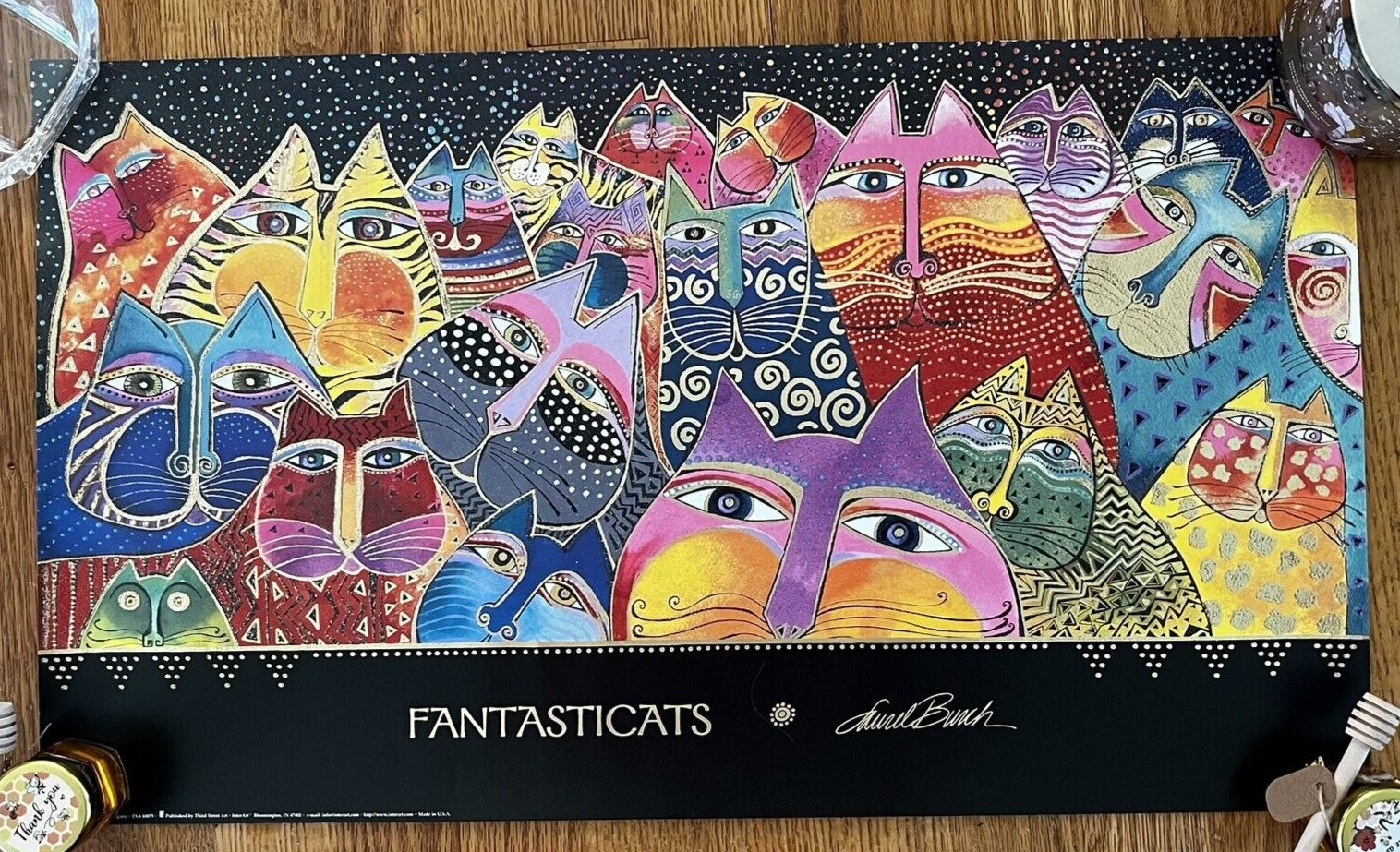 Vintage Laurel Burch Art Poster 