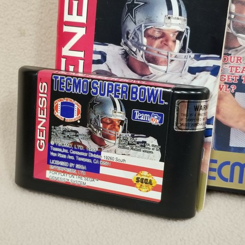 ⭐Tecmo Super Bowl SEGA Genesis Completo Contatti CIB Pulito Testato Funzionante⭐👀 - Foto 3 di 8