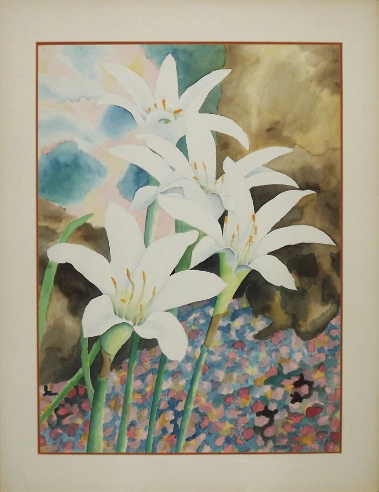 抽象植物原创艺术上市艺术家签名舒勒日期 84 — 第 3/4 张图片