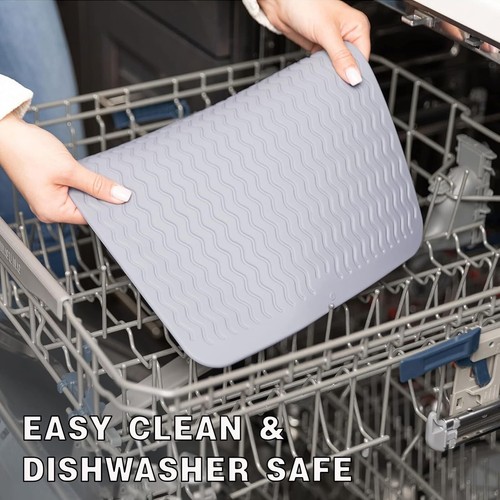 Dish Drainer Mat for Kitchen Counter,Heat Resistant Non-Slip Design Quick Dry... - Picture 5 of 7