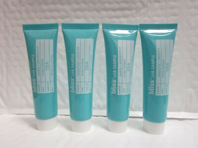 BLISS LAB SAMPLE BODY BUTTER WATERLILY/ JASMINE & CASSIS/ SANDALWOOD 1OZ 4PC LOT
