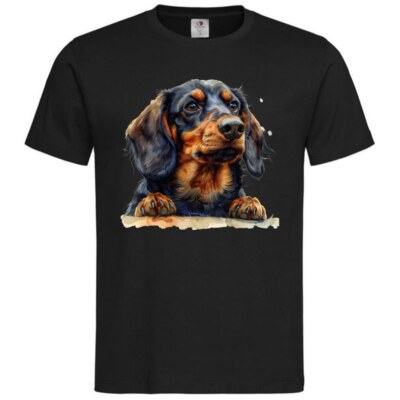 T-Shirt Dackel Dachshund Teckel Jagdhund Jagt Dackelwelpe Dackelschule D 402873s