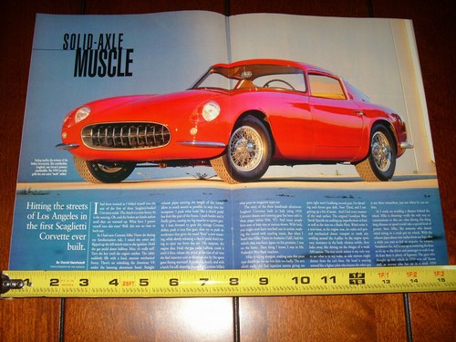 1959 SCAGLIETTI ITALIAN CORVETTE - ORIGINAL 1998 ARTICLE - 第 1/2 張圖片