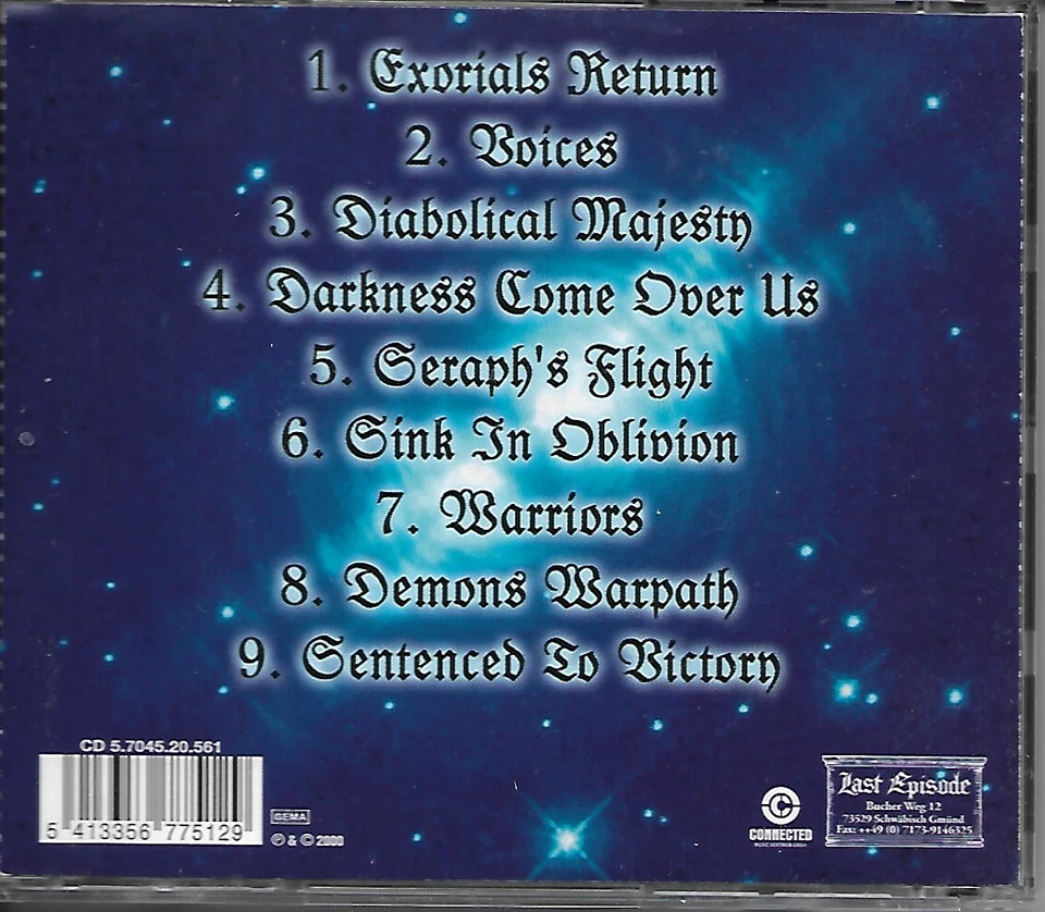 EMINENZ-THE BLACKEST DIMENSION-CD-black-death-metal-samael-gehenna-hellhammer Foto 2 de 2
