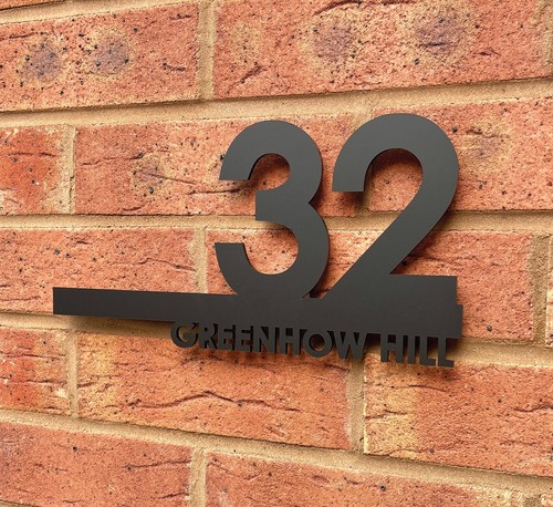 Door Sign Plaque Laser Cut Address Plaque House Number Sign Personalised Signs - Picture 10 of 19