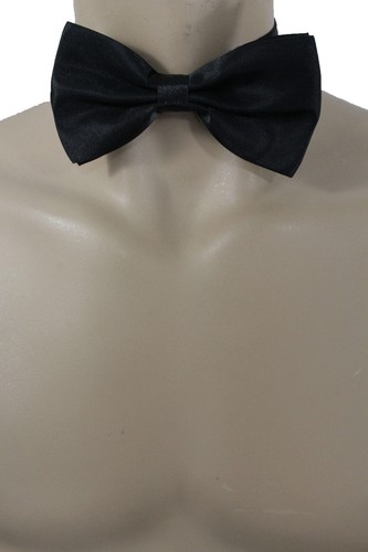 Men Women Fashion Neck Bow Tie Fabric Tuxedo Costume White Silver Black Pink Red - Picture 14 of 63