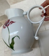 Jarra grande PORTA Jardim Barbara Wilson porcelana diseño tulipán PORTUGAL COMO NUEVA