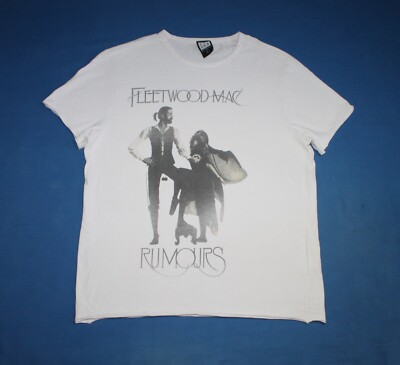 2016 Fleetwood Mac T-Shirt Rumours Shirt Soft Rock Band Men's Tee Large