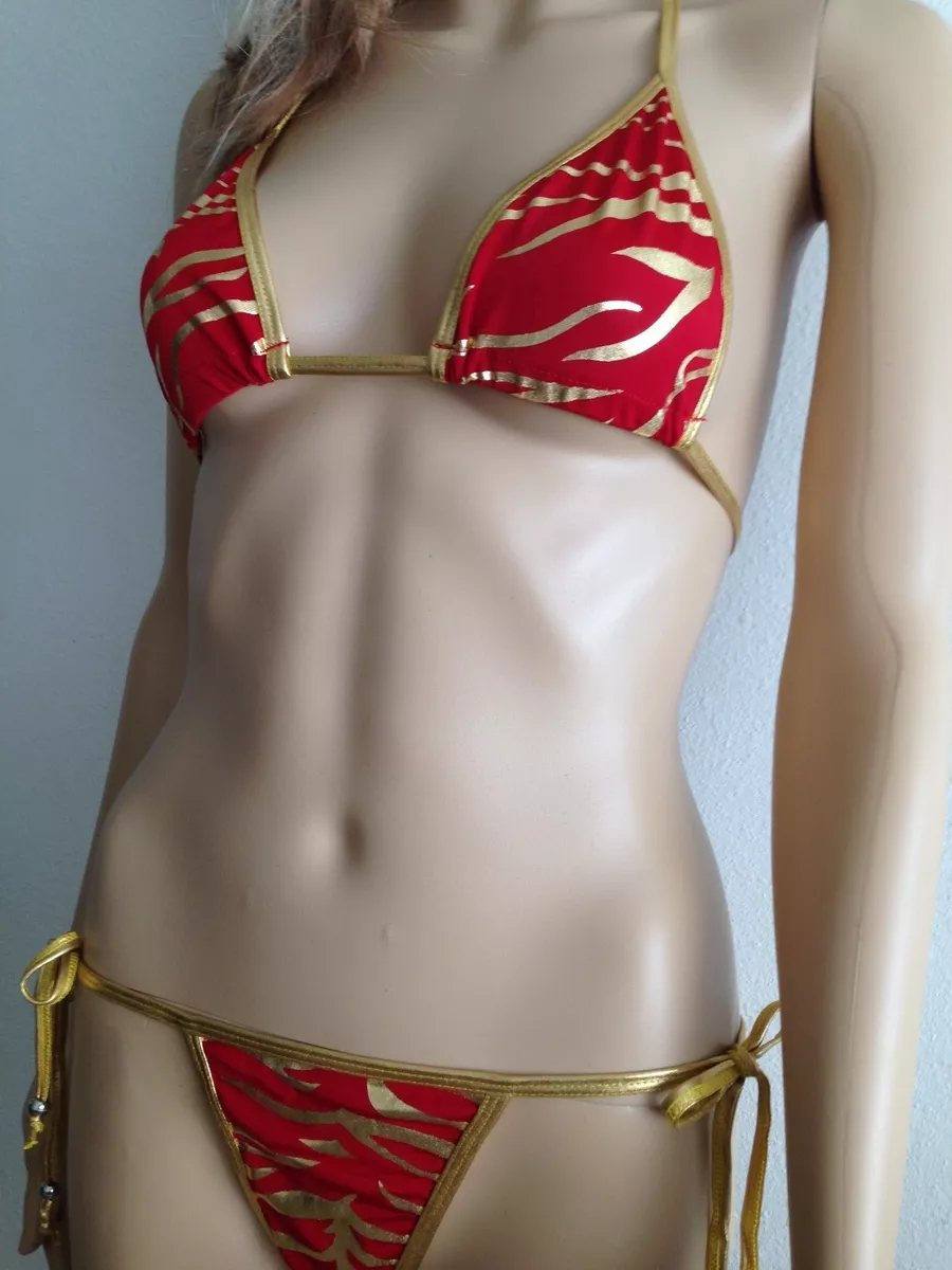 Red and hotsell gold swimsuit