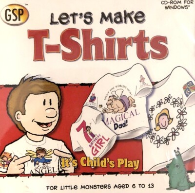 Let's Make T-Shirts Pc Brand New Cd Rom Only Sealed In A Paper Sleeve XP 